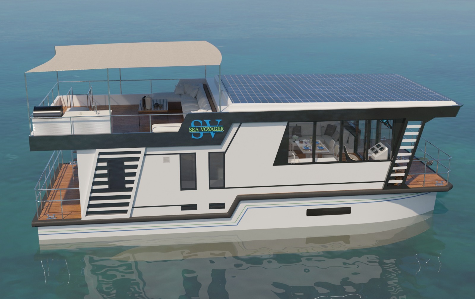 морской хаусбот Sea Voyager 13 Charter